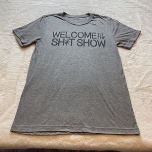 Texas True Threads Gray Graphic Front T-Shirt Size Medium